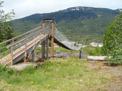 Split Mountain Adventures - Nisga'a Valley North West BC - Suspension bridge